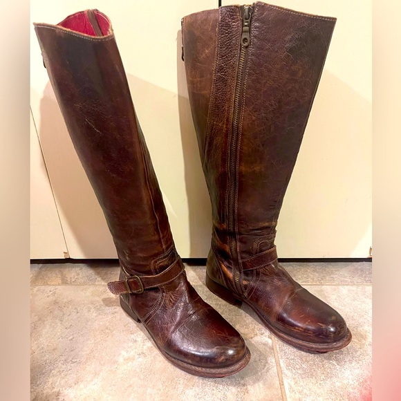 Bedstu Glaye Wide Calf Teak Rustic Size 9 - Picture 1 of 5